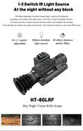   Night Vision Rifle Scope Integrated Laser Range Finder   