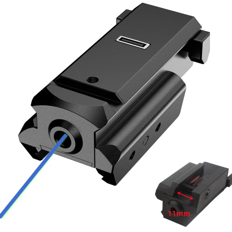   Red Laser Sight Red Dot Laser Sight with USB Charging Fit for 20mm Rail Mount Glock Laser Collimator   