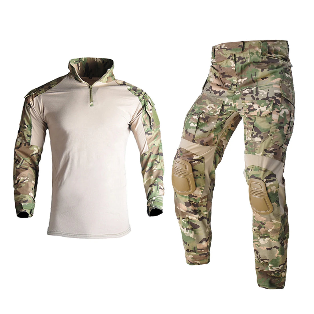   Combat Uniform and Pads Safari Tactical Pants Military Uniform Army   