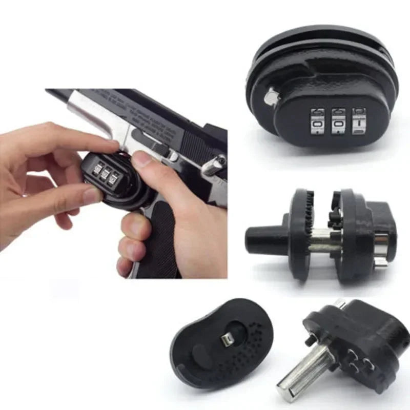   3-Dial Gun Key Lock for Firearms - Secure & Reliable   