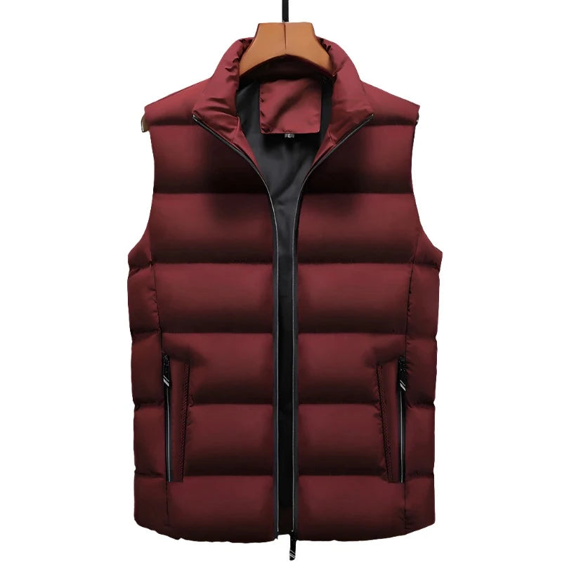   Men's Autumn Sleeveless Fleece Vest - Warm & Fashionable   