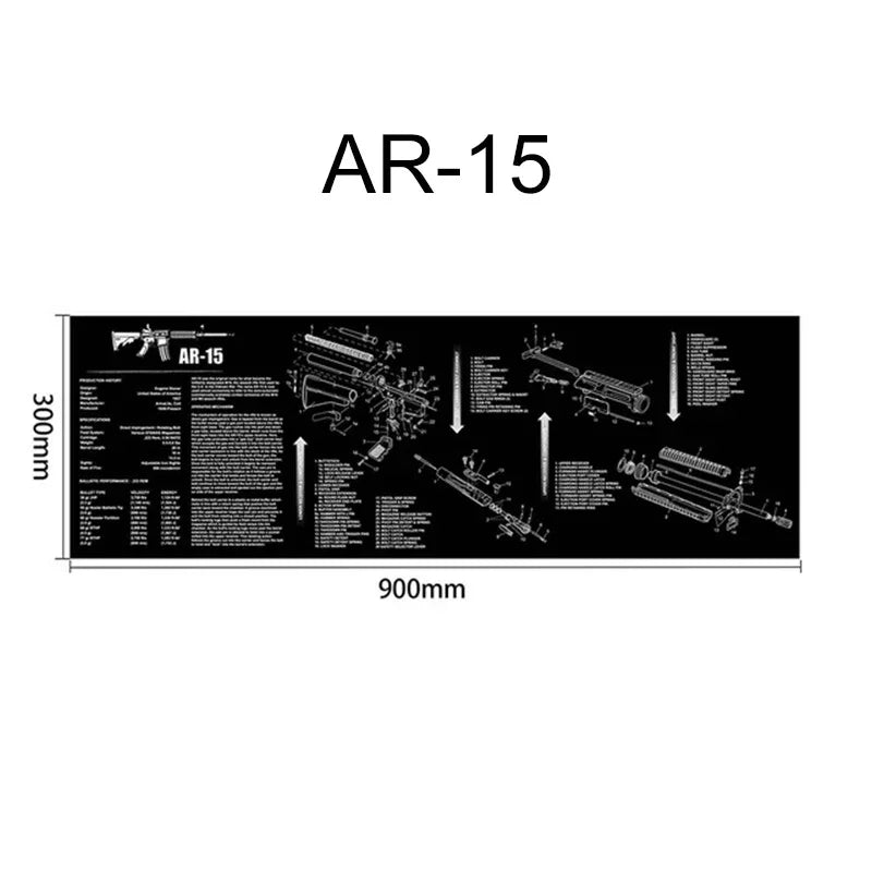   Gun Cleaning Rubber Mat – Durable, Non-Slip Protection for Firearm   