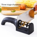   4-in-1 Stainless Steel Knife Sharpener - Quick & Stable   