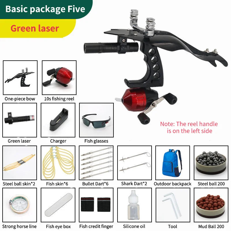   Upgraded Hunting Slingshot with Grip & Laser Sight   