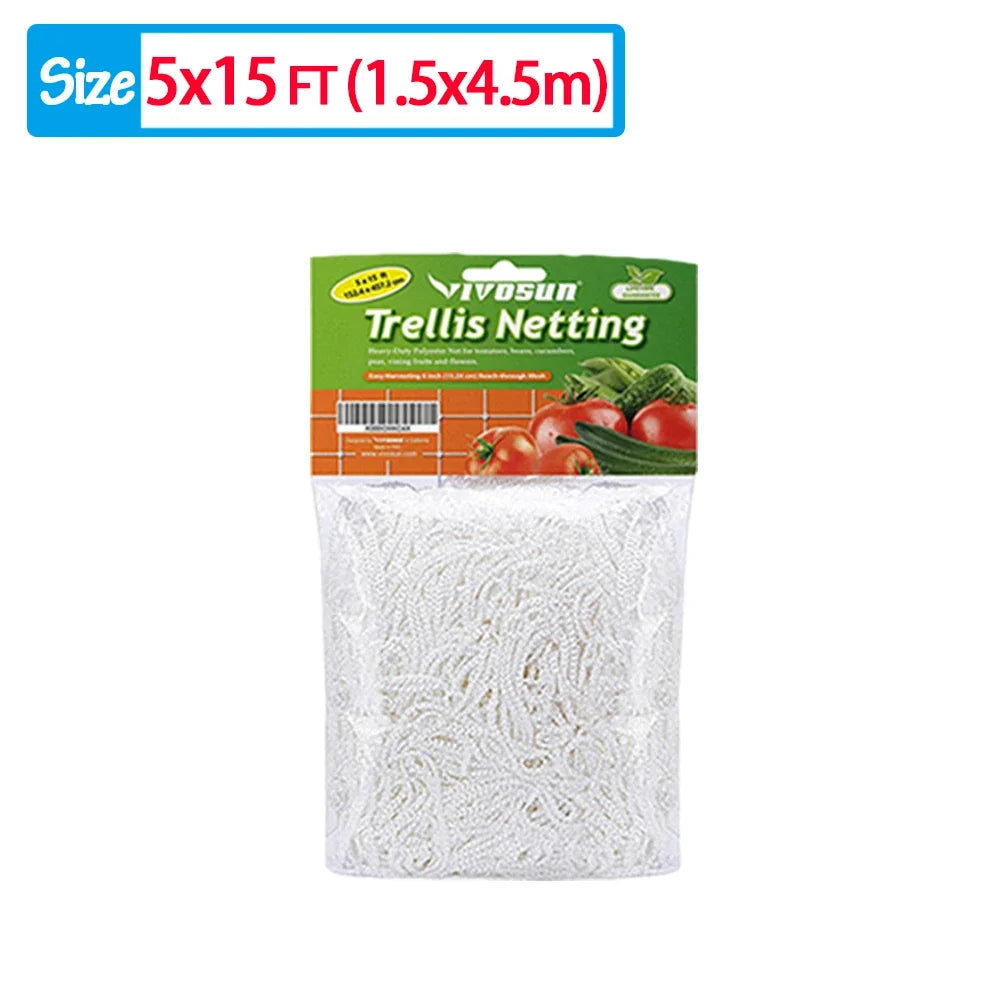   Heavy-Duty Garden Plant Trellis Netting - Support for Climbing Plants   