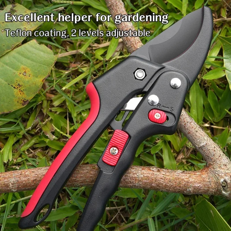  1/2pcs Scissor For Pruning SK5 Steel Garden Shears Pruning Shears Labor-saving Ratchet Trees Scissors Branch Trimmer Tools #