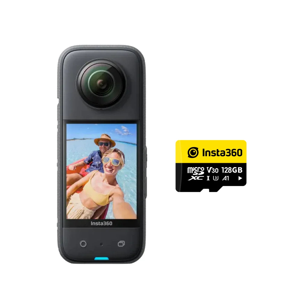  Insta360 X3 - Waterproof 360 Action Camera with 1/2" 48MP Sensors, 5.7K 360 Active HDR Video, 72MP 360 Photo, 4K Single-Lens 