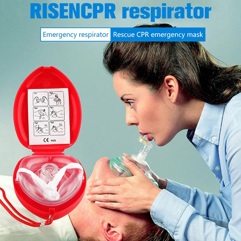  1pc Resuscitator Rescue Emergency First Aid Mask CPR Breathing Mask #