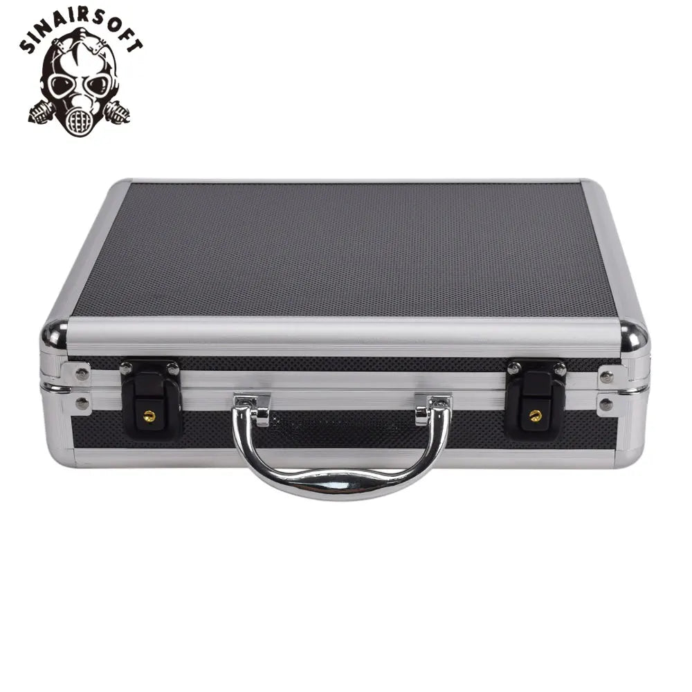   SINAIRSOFT Aluminum Alloy Tactical Pistol Gun Case - Durable & Secure   