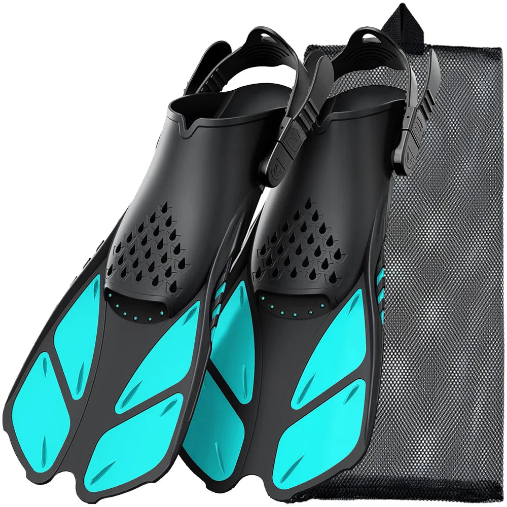   Adjustable Snorkel Fins – Comfortable, Quick-Release Buckles   