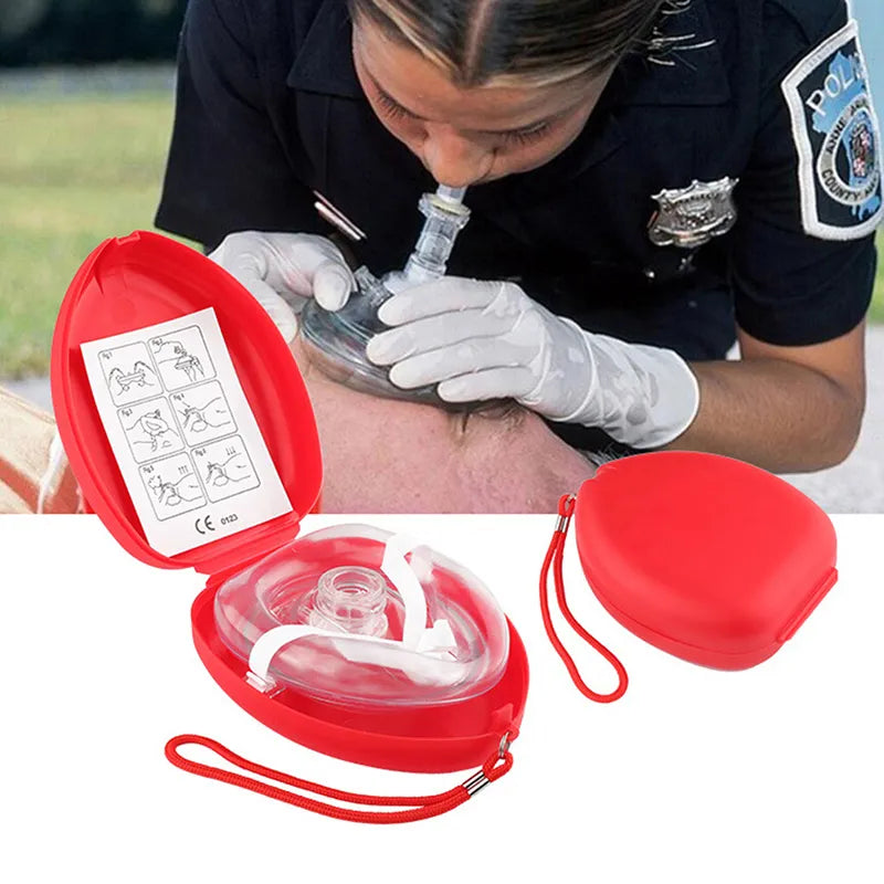  1pc Resuscitator Rescue Emergency First Aid Mask CPR Breathing Mask #