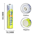   8Pc PKCELL AAA 1.2V Ni-MH Rechargeable Batteries   