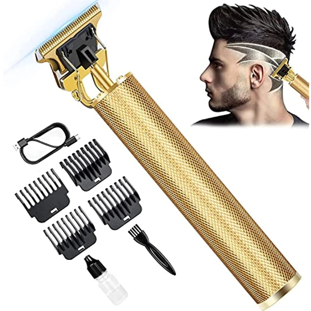   Professional Vintage T9 Hair Clipper | High-Power Cordless Beard Trimmer   