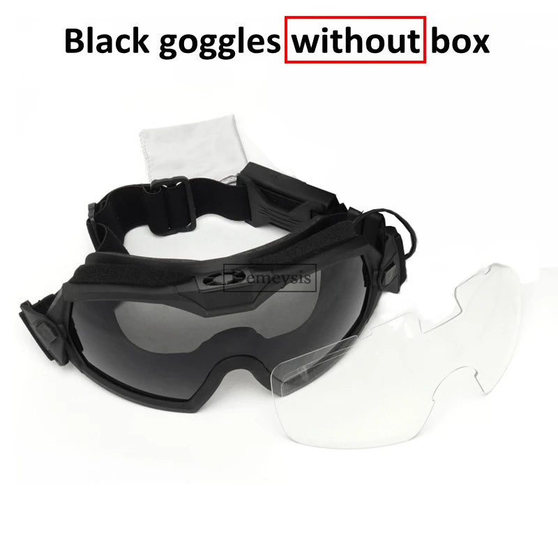   Tactical Goggles with Interchangeable Lenses - Military Grade Eyewear   