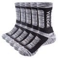   Yuedge Hiking Socks - Warm, Moisture-Wicking Crew Socks   