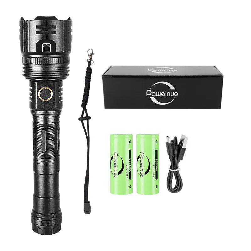   Ultra Powerful LED Flashlight Torch Rechargeable, Waterproof, Durable   