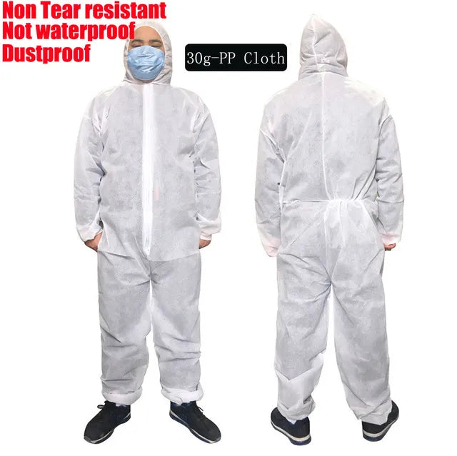  Disposable Jumpsuit Hazmat Overall Suit 