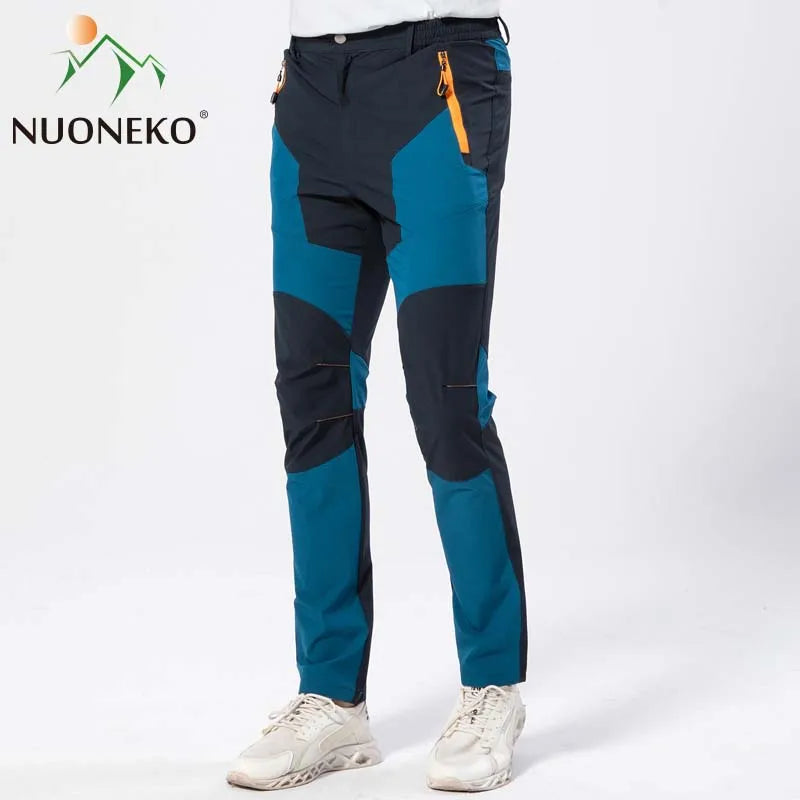  Elastic Mens Hiking Pants Outdoor Sport Summer Quick Dry Windproof Waterproof Trekking Climbing Wear-resistant Breathable Pants