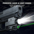   Tactical Flashlight with Green Laser Sight for Hunting and Shooting   