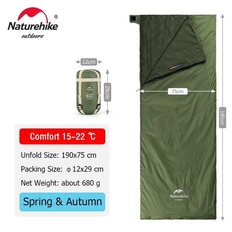   Ultralight and compact sleeping bag   