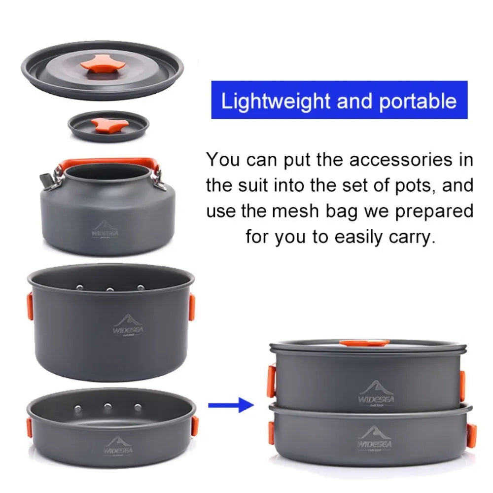   Widesea Camping Tableware Cookware Set   