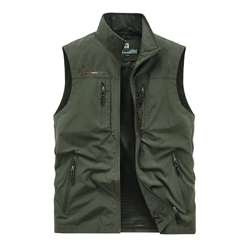   Men's Summer Tactical Military Vest Multi-pocket Sleeveless Jacket   