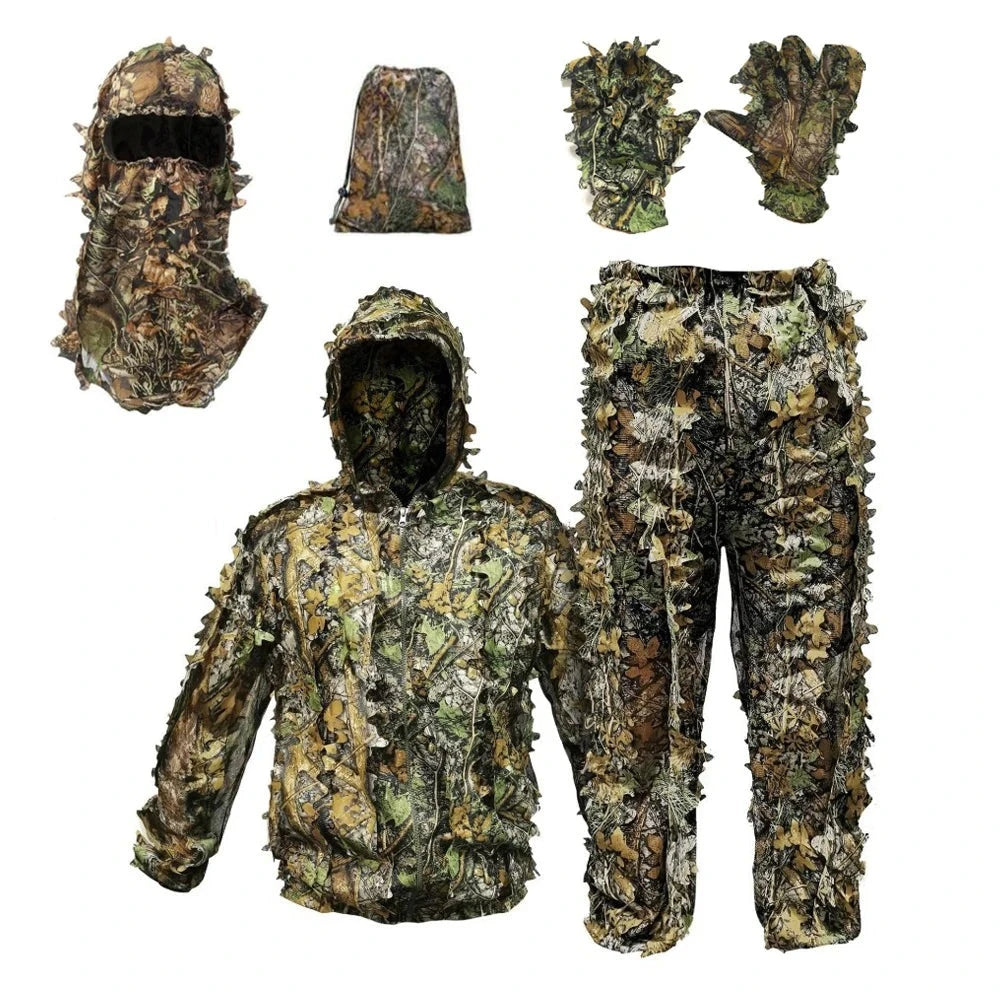   Breathable Camouflage Hunting Suit for Men Woman Lightweight Hooded   