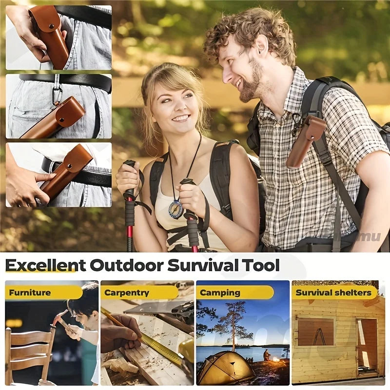   Portable Outdoor Hand Wood Punch Auger Drill - Survival Tool   