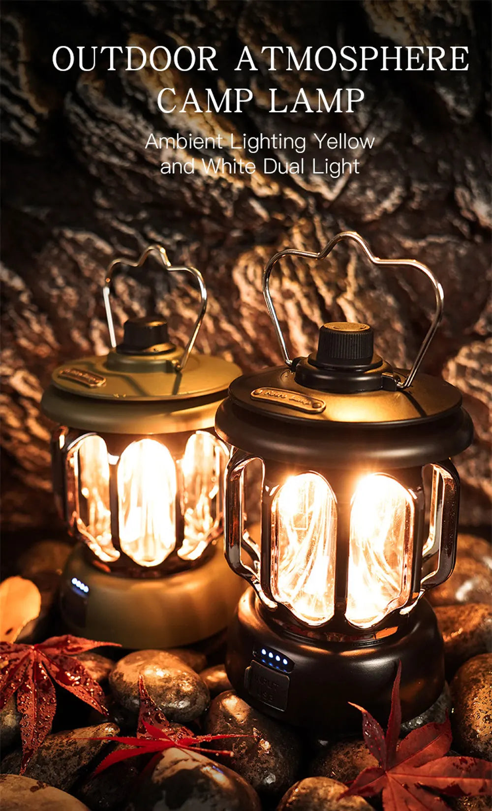   Vintage Lantern - Retro LED Camping Light   