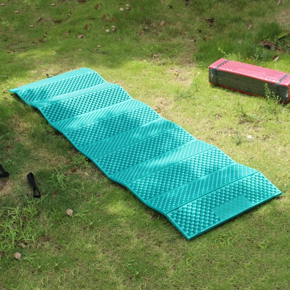  Outdoor Camping Mat Moistureproof Mattress Ultralight Foam Picnic Mat Folding Egg Slot Beach Mat Tent Sleeping Pa #