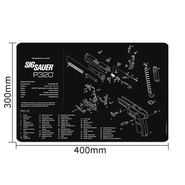   Gun Cleaning Rubber Mat – Durable, Non-Slip Protection for Firearm   