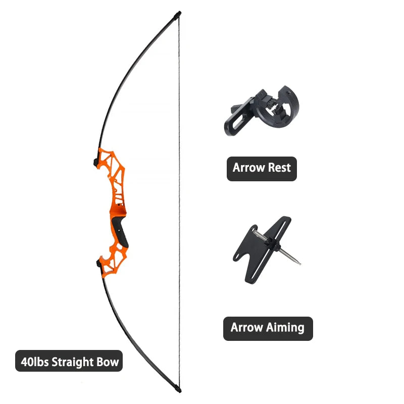   Take-Down Recurve Bow - Durable Fiberglass & Aluminum for Hunting   