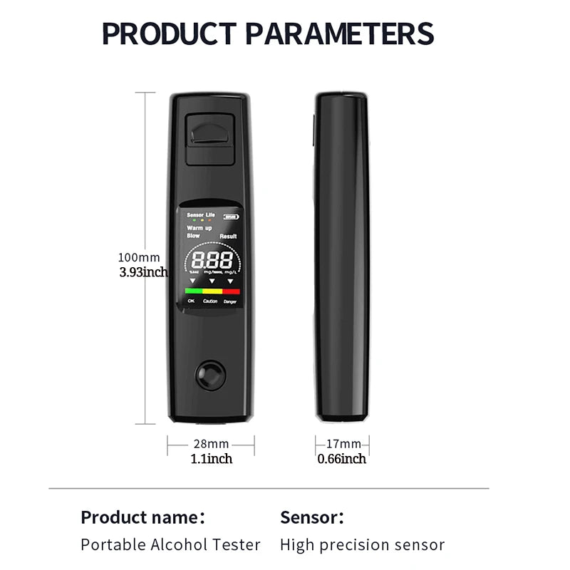   Portable High-Sensitivity Breathalyzer A20 - Non-Contact   