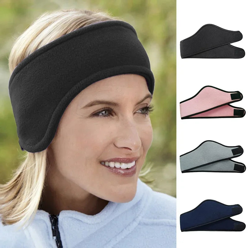   Winter Warm Earmuffs - Unisex Adjustable Fleece Ear Protectors   