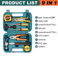   8/9/12/13Piece Tools Set General House hold Hand Tool Kit   