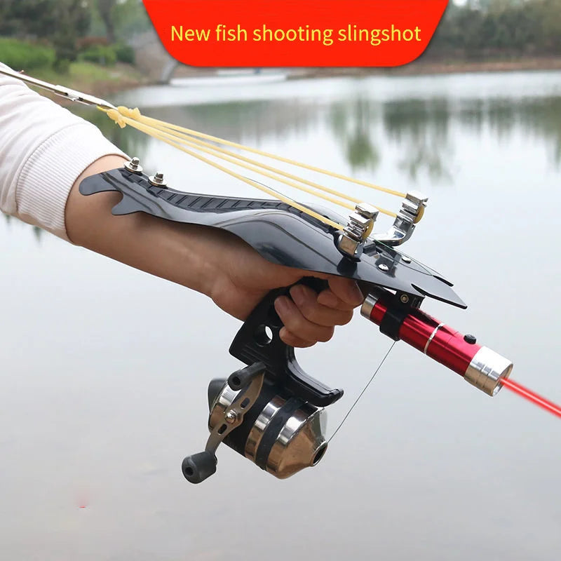   Upgraded Hunting Slingshot with Grip & Laser Sight   