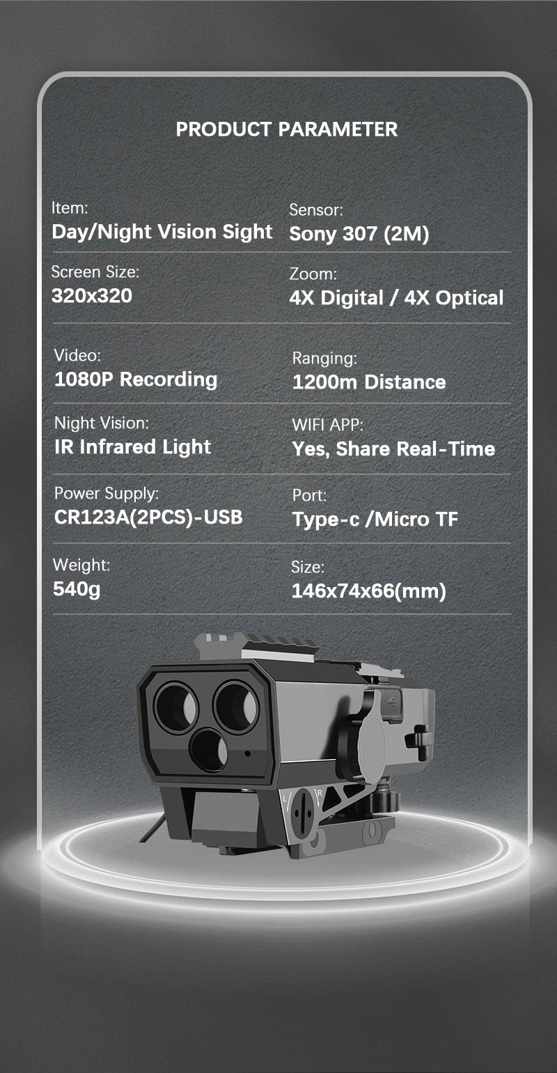   Laser Ranging Night Vision Telescope   