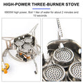  Camping Tourist Burner Big Power Gas Stove Cookware Portable Furnace Picnic Barbecue Tourism Supplies Outdoor Recreation #