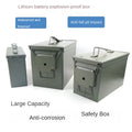   Metal Iron Lock Box - Explosion-Proof Ammunition Box   