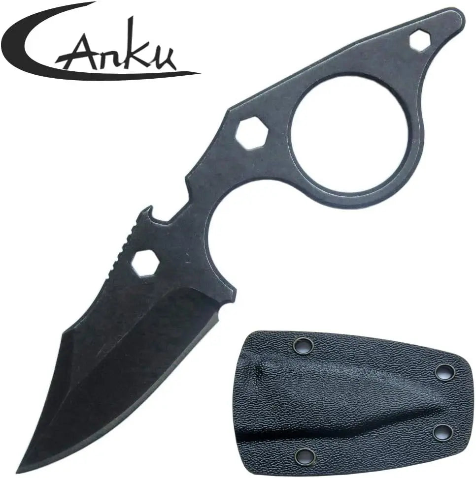   Small Tactical Fixed Blade Pocket Knife Necklace   