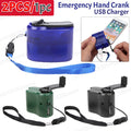   Mini Hand Crank USB Charger - Outdoor Emergency   