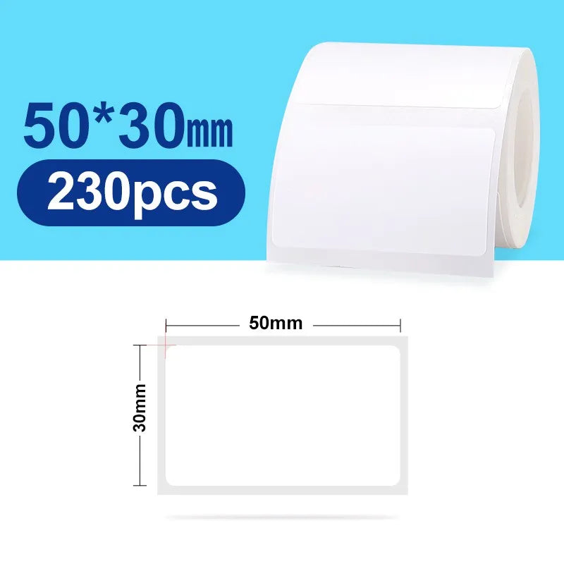  NIIMBOT B21 B3S B1 B203 Smart Portable Printer Label For Commercial 1 Roll Waterproof Color Sticker CableLabel Self-adhesive Tag #