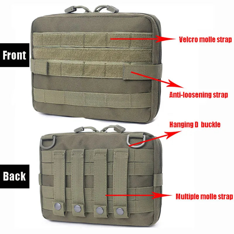  Molle Military Pouch Bag Medical EMT Tactical Outdoor Emergency Pack 