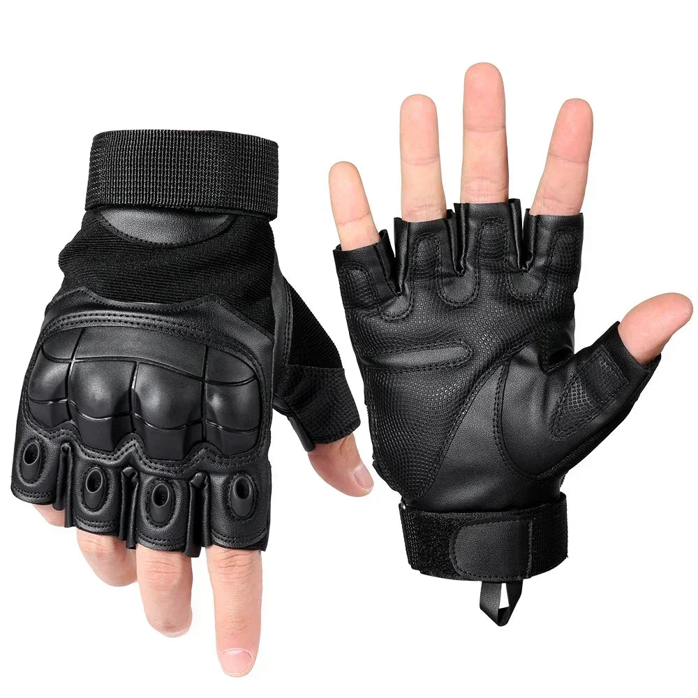   Touchscreen PU Leather Motorcycle Full Finger Gloves   