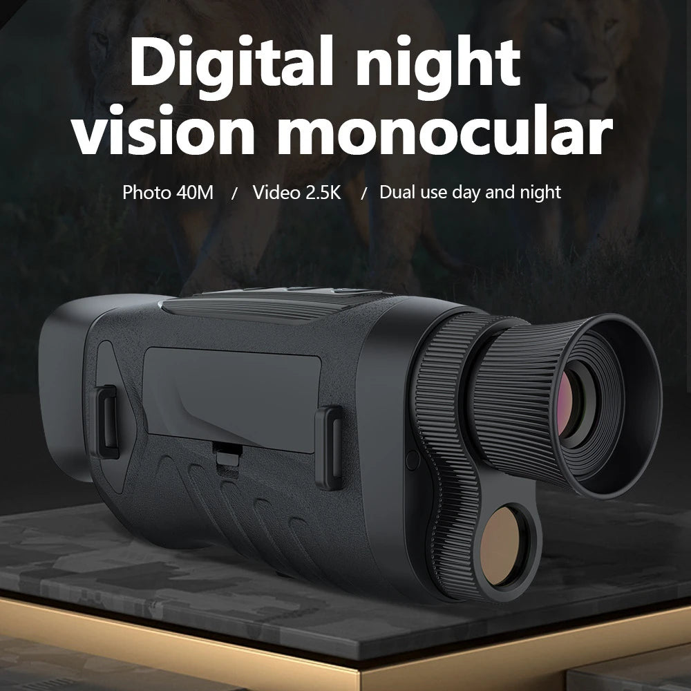   High-Definition Night Vision Digital Monocular - 2.5K UHD 40M Capture   