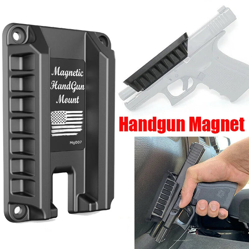  US Tactical Magnetic Gun Holster Holder Gun Magnet Mount Concealed Quick Draw Loaded Fits Flat Top Handguns Hunting 