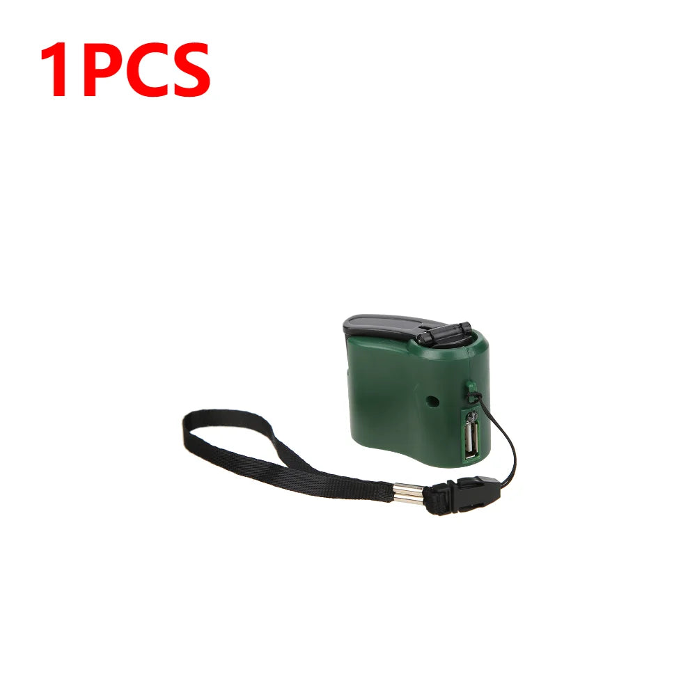   Mini Hand Crank USB Charger - Outdoor Emergency   