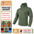   Heated Jacket for Men & Women - Tactical Fall Windbreaker   