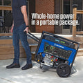   12500 Watt Dual Fuel Home Backup Portable Generator   