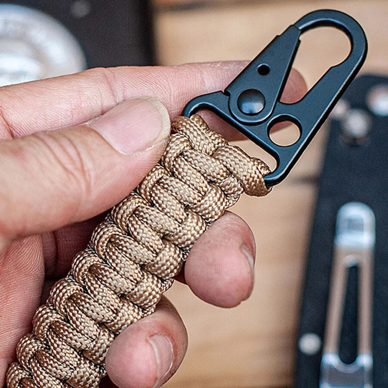   Outdoor Paracord Rope Keychain EDC Kit   